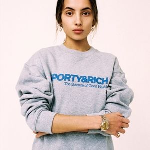 SPORTY & RICH SCIENCE OF GOOD HEALTH CREW SWEAT